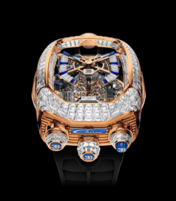 Jacob & Co. Bugatti Chiron Baguette ROSE GOLD Watch Replica BU800.40.BD.AA.A Jacob and Co Watch Price